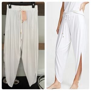 We are HAH x Free People High Slit Joggers in White